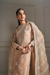 Graceful Beige Embellished Kurta Ensemble