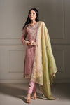 Lavish Mauve Hand Embellished Kurta Set