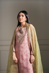 Lavish Mauve Hand Embellished Kurta Set