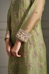 Light Green Hand Embellished Kurta Set
