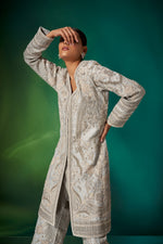 Ice Blue Straight Kurta Set