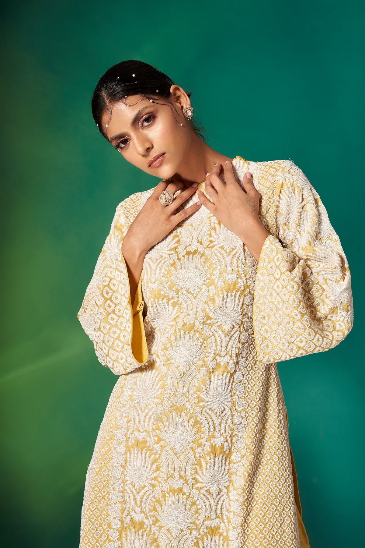 Classic Lime Yellow Kurta Set