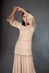 Classic Nude Sharara Set