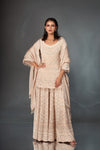 Classic Nude Sharara Set