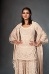 Classic Nude Sharara Set