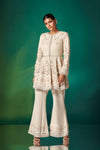 Ivory Applique Peplum Set